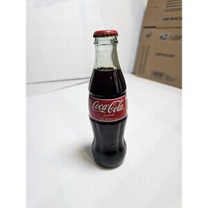 Coca‑Cola Classic Glass Bottle – Unopened 8 oz (USA) – Full & Collectible